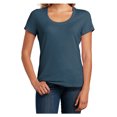 thumbnail image 2 of Mafoose Womens Flex Scoop Neck Female T-Shirt Heathered Neptune Blue 2X-Large, 2 of 7