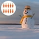 thumbnail image 2 of 200 piezas de narices de muñeco de nieve de plástico con forma de zanahoria para decorar fiestas navideñas., 2 of 7