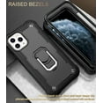 thumbnail image 5 of For iPhone 11 Pro Case 5.8", Allytech Full-Body Protection 3 in 1 Hybrid Shockproof Rugged Heavy Duty Drop Protection Ring Holder Stand Case for iPhone 11 Pro 5.8 inch 2019, Black, 5 of 5