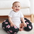 thumbnail image 6 of The Peanutshell Nursing Pillow for Breastfeeding, Black Floral, 6 of 8
