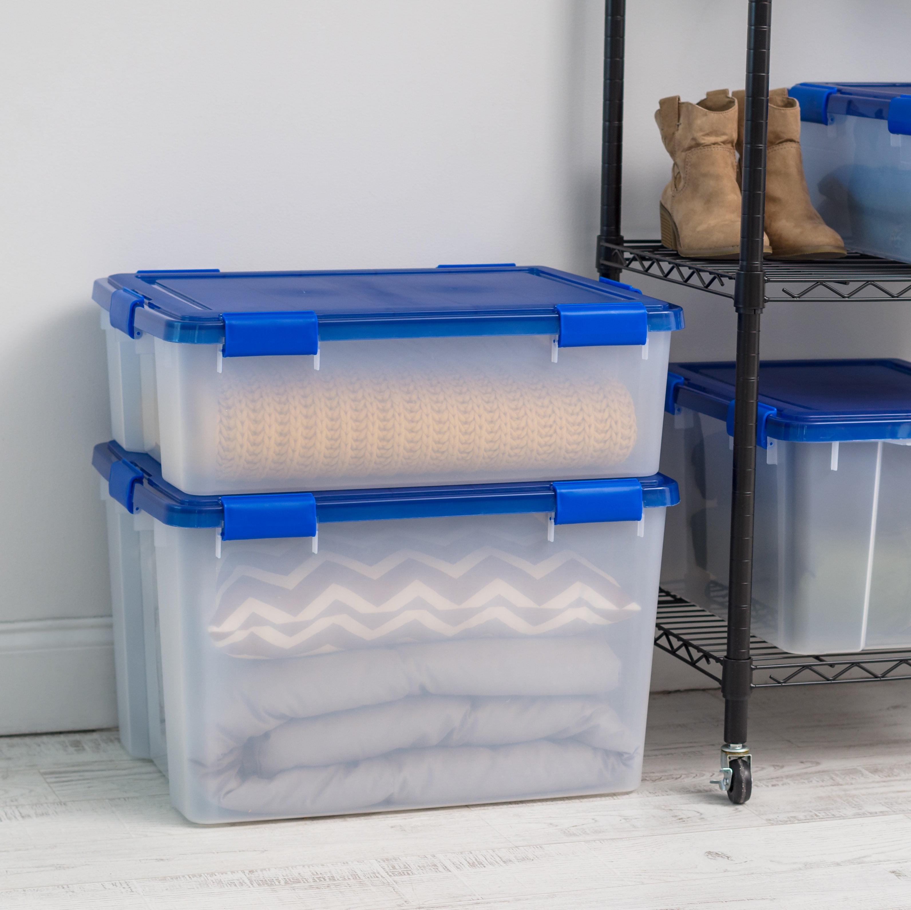 Rebrilliant 40 Qt [10 GAL] Stack & Pull Storage Box & Reviews