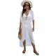 thumbnail image 1 of Traje de Baño de una Pieza Tipo Cárdigan para Mujer, de y Lunares Transparentes para Playa. Talla Única, 1 of 10