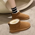 thumbnail image 1 of Botas de nieve de invierno 2022, botas de suela gruesa para mujer, calentador de lana de piel de oveja auténtica, zapatos elevados para mujer, plataforma Luxur35 Gao Jinjia LED, 1 of 2