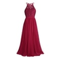 thumbnail image 3 of Alvivi Big Girls Halter Lace Wedding Bridesmaid Long Dress Formal Party Prom Maxi Gown, 3 of 7