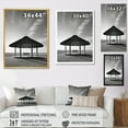 thumbnail image 4 of Designart "Minimalism Beach Sand Scenery" Coastal Beach Sand Floater Framed Wall Art Prints, 4 of 5