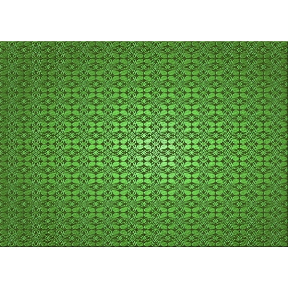 Ahgly Company Machine Washable Indoor Rectangle Transitional Deep Emerald Green Area Rugs, 2' x 5'