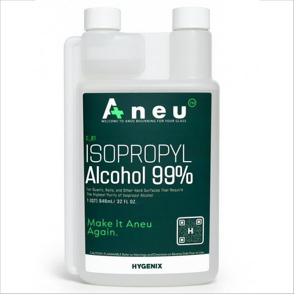 Limpiador Aneu 99% con alcohol isopropílico, 960 ml, apto para laboratorio, 1 paquete