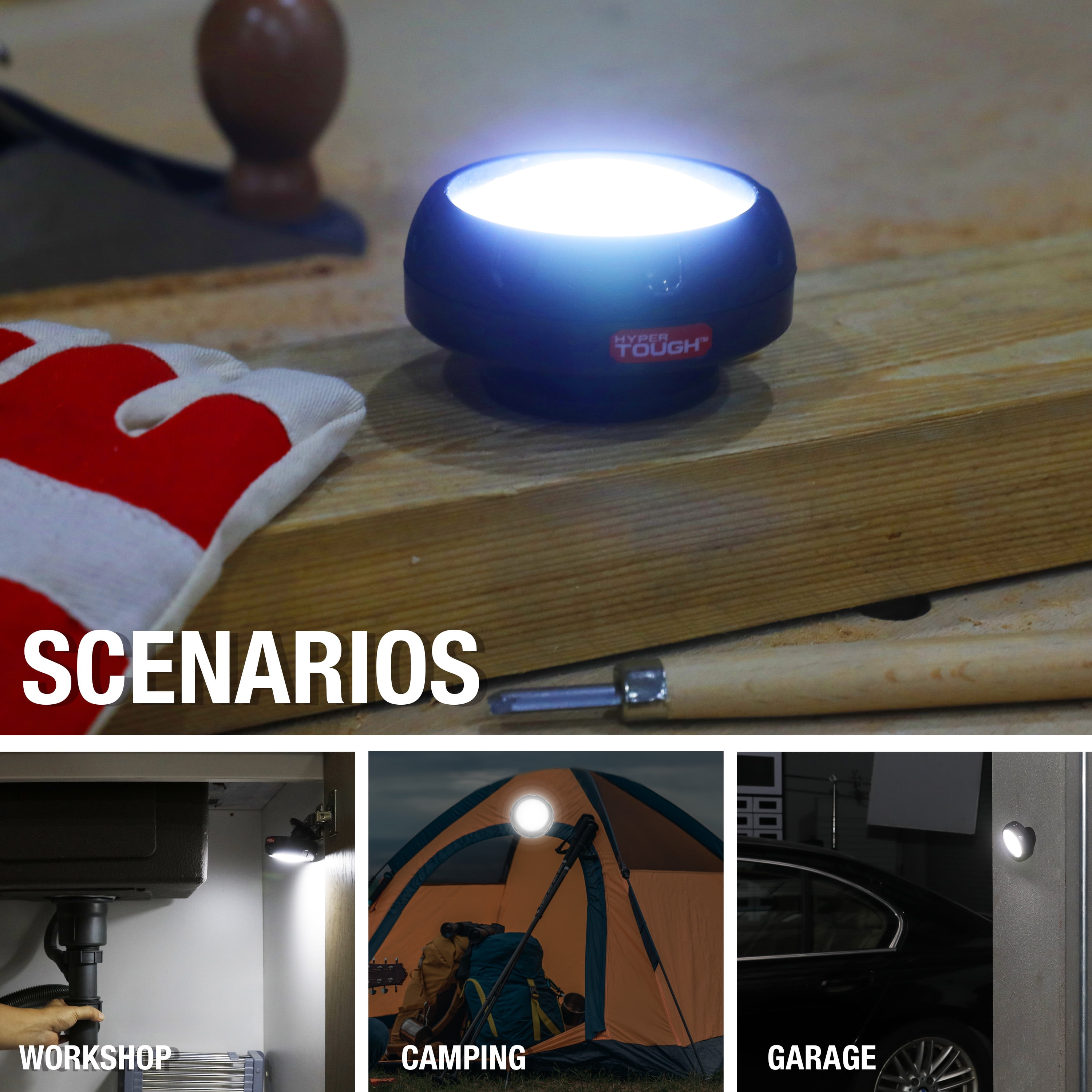 Hyper Tough 300 Lumen Pivoting LED Work Light