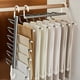 thumbnail image 5 of Perchero plegable multifuncional de acero inoxidable para pantalones, con almacenamiento multicapa, telescópico, plegable, modelos gruesos, horizontal y vertical, para dos personas., 5 of 6