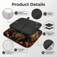 thumbnail image 4 of Cool Death Skull Grim Reaper Art Foldable Seat Cushion for Bleachers, Stadium Seats, Camping & Outdoor Events, Portable Lightweight Pad with Carabiner, 4 of 6