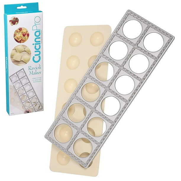 Ravioli Mold with Extra Large 1 3/4" Squares Authentic Ravioli Tray