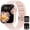Pink, variant on Men's Outdoor Military Smartwatch 2.1-inch, Fitness Tracker/Calling/Hiking/100+ Sport Modes, 1ATM waterproofing, Fitness Watch Compatible with Android and iPhone Devices (Black)