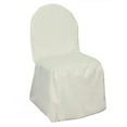 thumbnail image 6 of Efavormart 100 PCSIvory Polyester Banquet Chair Covers, Reusable or Disposable Stain Resistant Chair Covers, 6 of 11