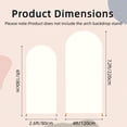 thumbnail image 2 of Arch Backdrop Cover Set of 2 (6/7.2ft) Wedding Arch Cover Spandex Arched Stand Covers Stretchy Backdrop for Birthday Balloon Party Graduation Decoration Wedding, 2 of 8