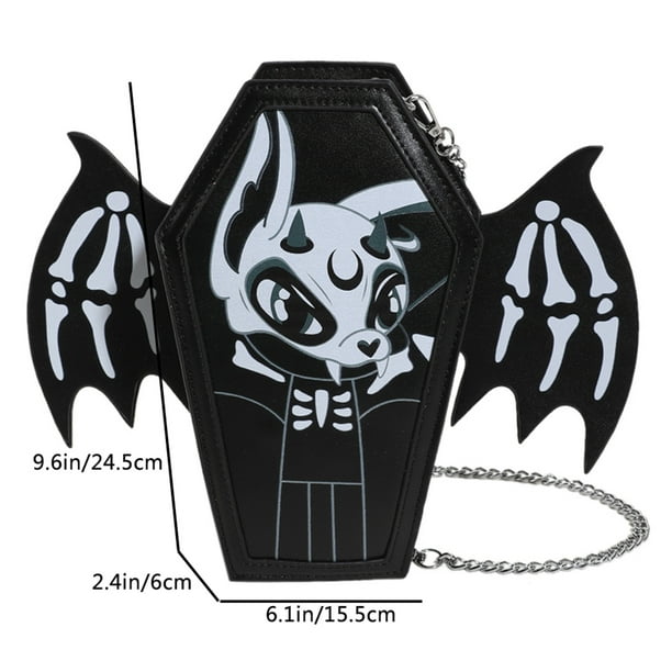Bolso cruzada con alas de murcielago para mujer Bolso para telefono movil con dibujos animados Bolso con cremallera para Halloween Bodega Aurrera en linea