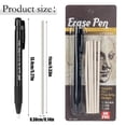 thumbnail image 2 of Eraser Ballpoint Pen Retractable Mechanical Eraser Automatic Pen Style Eraser With Filling Ideal For Sketching Drawing Painting Highlighting For School, 2 of 7