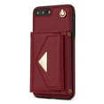 thumbnail image 3 of Allytech for Applel iPhone 7 Plus / iPhone 8 Plus Case, Premium PU Leather Multiple Cards Slots Large Space Wallet Case with Crossbody Shoulder Strap for Girls Women - Red, 3 of 8