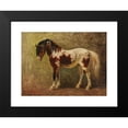 thumbnail image 2 of Benno Raffael Adam 24x19 Black Modern Framed Museum Art Print Titled - Horse Portrait (1872), 2 of 5