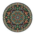 thumbnail image 2 of Nawypu  Round Fitted Tablecloth Mandala Flower Round Table Cloth with Elastic Edged Ethnic Tribal Waterproof Wipeable Table Cover, 2 of 7