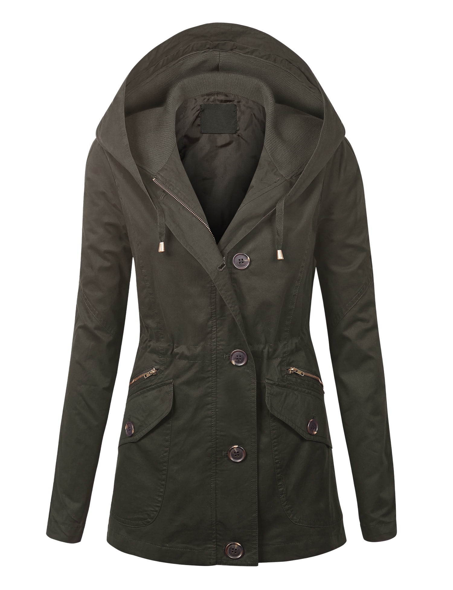 MBJ Womens Lightweight Casual Parka Anorak Jacket by