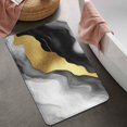 thumbnail image 2 of Black and Gold Marble Glitter Streaks Pattern Bathroom Rugs Mat,Non Slip Microfiber Bathroom Rug,Rubber Backing,Soft Bathroom Mats for Bathroom Floor,Tub and Shower,20x32in(50x80cm), 2 of 3