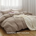 thumbnail image 2 of U by Bedsure Khaki Twin Duvet Cover Set - Soft Prewashed Duvet Cover Twin/Twin XL Size, 2 Pieces, 1 Duvet Cover 68x90 Inches with Zipper Closure and 1 Pillow Sham, 2 of 6