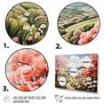 thumbnail image 3 of Designart "Apple Orchard Countryside Blooming painting II" Countryside Floater Framed Wall Art Print, 3 of 7