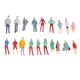 thumbnail image 2 of Modelo De Diseño Personas Tren Pintado 1/75 Para La Construcción De La Zulema Figura de la gente de la disposición, 2 of 8