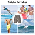 thumbnail image 6 of Sikiie Retro Bunny Print Men's Double Layer Swimming Trunks, Adjustable Waistband and Pockets Sports Swimming Trunks, Beach Swimwear-3X-Large, 6 of 6