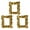 Gold, variant on DESIGNICE 3Pcs Vintage Picture Frames,Wall Decor Photo Frames,Rich Atmosphere Gold Picture Frames,3.94"X3.94",Gold