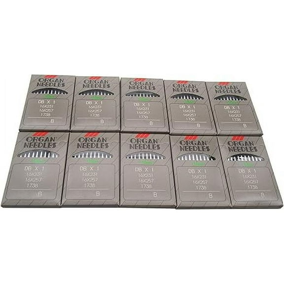 Teamwork Organ Needle -#Organ-DBX1 100PCS Japan Organ Sewing Machine Needles Compatible with/Replacement for JUKI DDL-555,DDL-5530, DDL-5550 DDL-8700 DDL-8700-7 (Organ-DBX1 14/90)