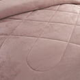 thumbnail image 4 of JML Sherpa Fleece Bed Blanket Cal King 3 Pieces,Thick Warm Blanket,Woodrose,87" x 95",7.5lb, 4 of 5