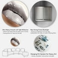 thumbnail image 5 of Designart 'Close Up of Female Lips With Glittering Silver' Modern Circle Metal Wall Art 29x29 - Disc of 29, 5 of 5