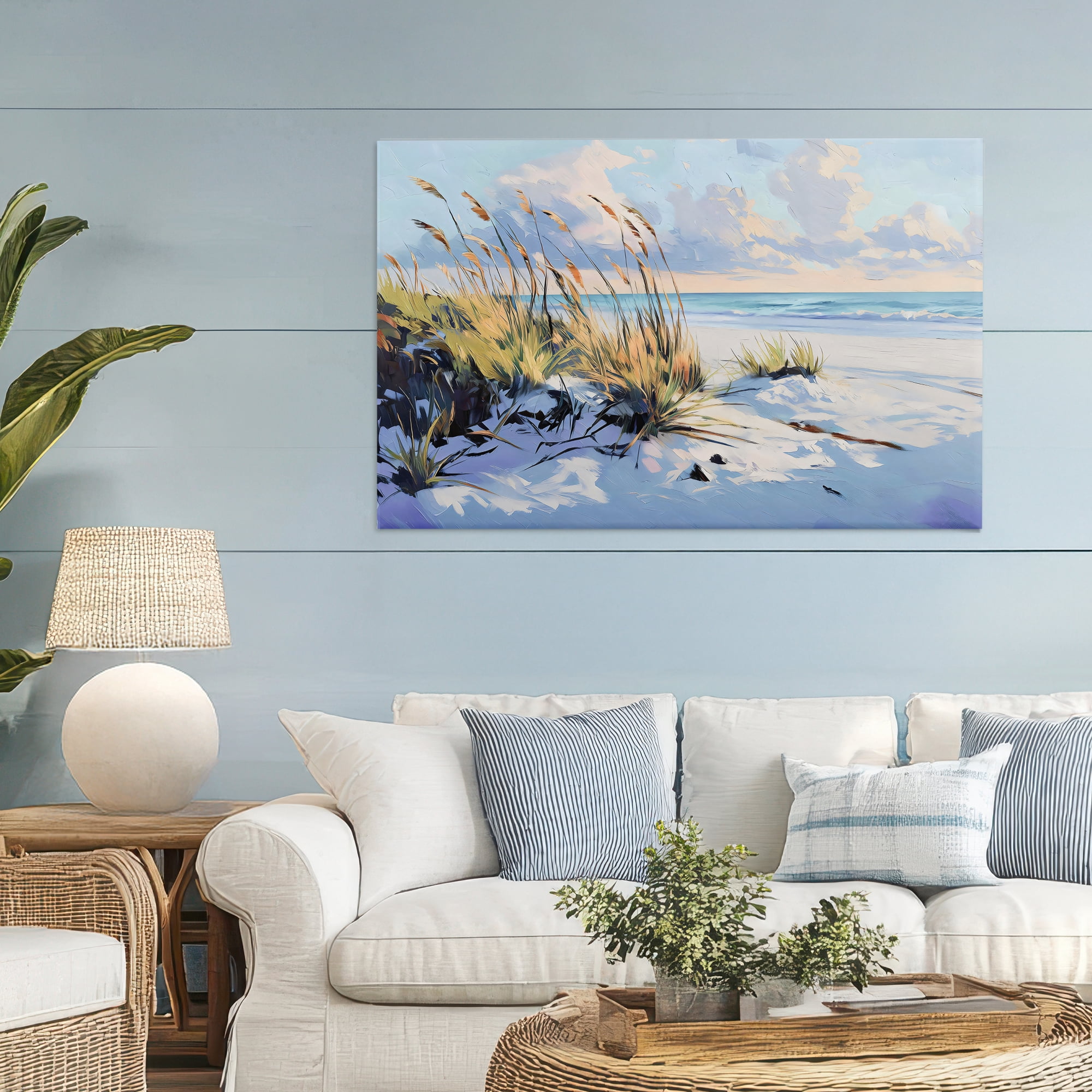 Stupell Industries Grassy Sand Dunes Beach Canvas Wall Art, design by Gina Kelly