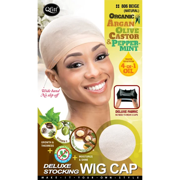 Quit Organic Deluxe Stocking Wig Cap #806 (3 Pack)