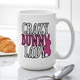 thumbnail image 6 of CafePress - Crazy Bunny Lady - 15 oz Ceramic Large White Novelty Mug, 6 of 6