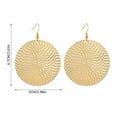 thumbnail image 2 of Boucles d'Oreilles en Alliage Électroplaqué Exagéré Style Rétro Design Rond pour Mode, 2 of 4