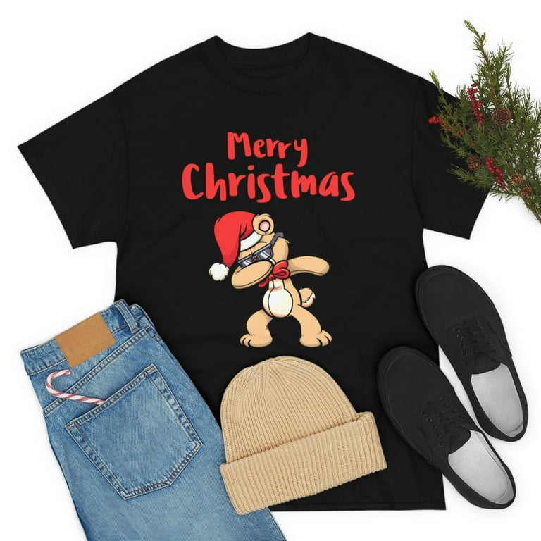 Cute Teddy Bear Funny Christmas Shirts for Women Plus Size