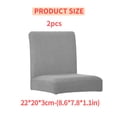 thumbnail image 5 of Funda para silla de oficina sólida, multicolor, resistente al desgaste, muebles de oficina para las cuatro estaciones, Protector exterior, funda giratoria, gris plateado Monstrate HA012491-13, 5 of 5