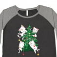 thumbnail image 4 of Inktastic Kawaii Cats Christmas Tree Women's Plus Size T-Shirt, 4 of 5