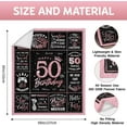 thumbnail image 5 of 50th Birthday Gifts for Women Blanket 50"x60", 50th Birthday Gifts for Her, Funny 50 Years Old Birthday Decoration Gifts, Best 50th Birthday Gift Ideas for Women Turning 50 and Fabulous, 5 of 5