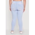 thumbnail image 5 of Women's Plus Size High Waisted Distressed Skinny Jeans, 5 of 5