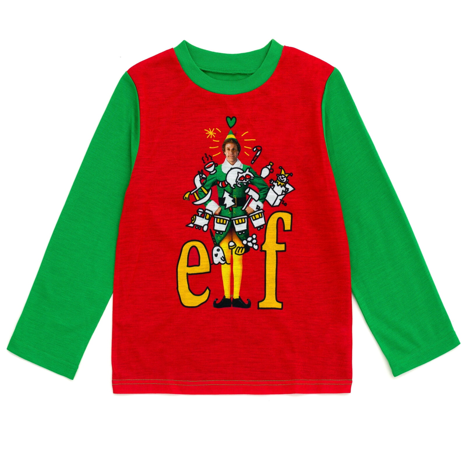 Elf Buddy the Elf Christmas Pajama Shirt and Pants Little Kid to Big Kid
