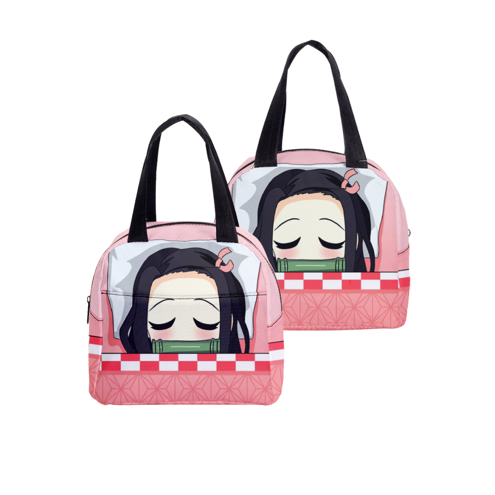 Anime Demon Slayer Kimetsu No Yaiba Custom Lunch Bag Women Thermal