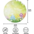 thumbnail image 4 of Coolnut Easter Eggs Spring Floral Round Placemats Durable Non-Slip Table Mat Heat and Stain Resistant Placemat for Kitchen Table Outdoor BBQ Activities(4PCS) Home Decor Gifts, 4 of 7