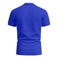thumbnail image 4 of Men's Polo Shirts Short Sleeve Casual Shirts with Pocket Dark Blue XXXXL, 4 of 5