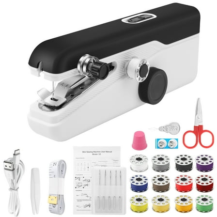 EEEkit Mini Portable Sewing Machine, Two Speed Adjustment Electric Stitch for Home
