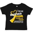 thumbnail image 3 of Inktastic I Love my Brother Childhood Cancer Awareness- Hope, Support, Cure Boys or Girls Toddler T-Shirt, 3 of 5