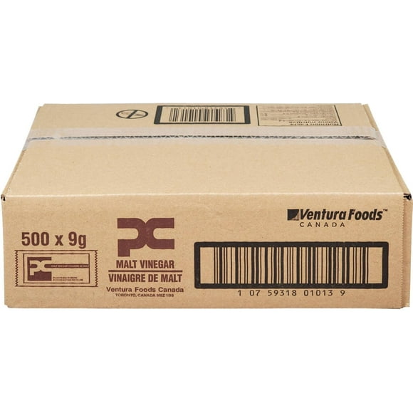 Ventura Foods Canada Malt Vinegar Portions, 9 Gram Pack of 500