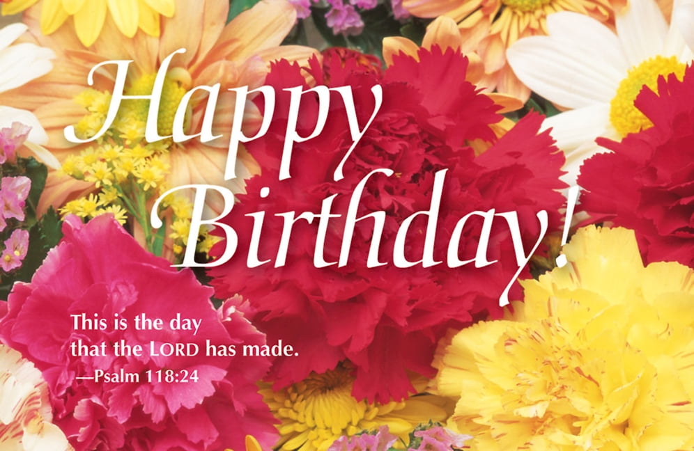Happy Birthday Bouquet Postcard (Pkg of 25) (Other) - Walmart.com ...